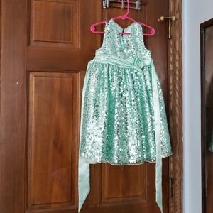 Teal Girl's Dress